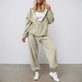 thumbnail image 1 of Pants Sets Women 2 Piece Outfits - Long Sleeve Hoodie With Sweatpants Womens Matching Sets Fall Lounge Sets, 1 of 3