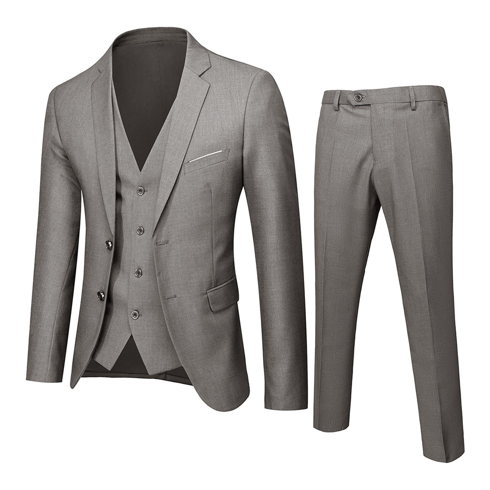 Pants Slim Party Jacket 3 Piece Men's Vest R Business Wedding Suit Suit ...