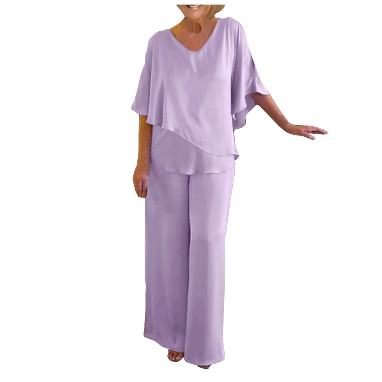 Pants Suits for Women Dressy Women's Festive Elegant 2 Piece Pants Suit — free download