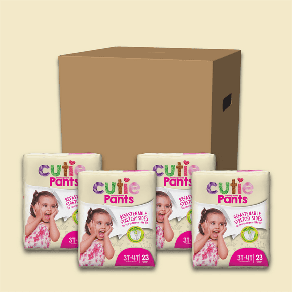 Pants, Training Cutie Girls 3T-4T  (Units Per Case: 92)