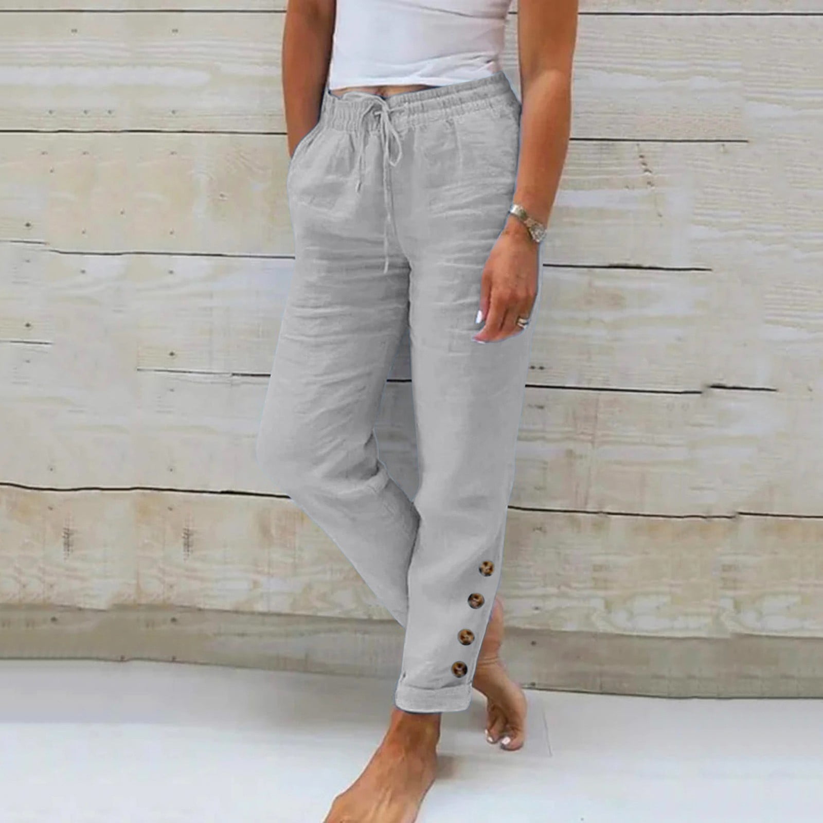 Pants for Women Business Casual Pants for Women Grey Baggy Pants Women ...