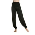 thumbnail image 1 of Tbopshirt Pants for Women Plus Size Women's Loose High Waist Wide Leg Pants Workout Out Leggings Casual Trousers Yoga Gym Pants Loose Causal Pants, 1 of 3