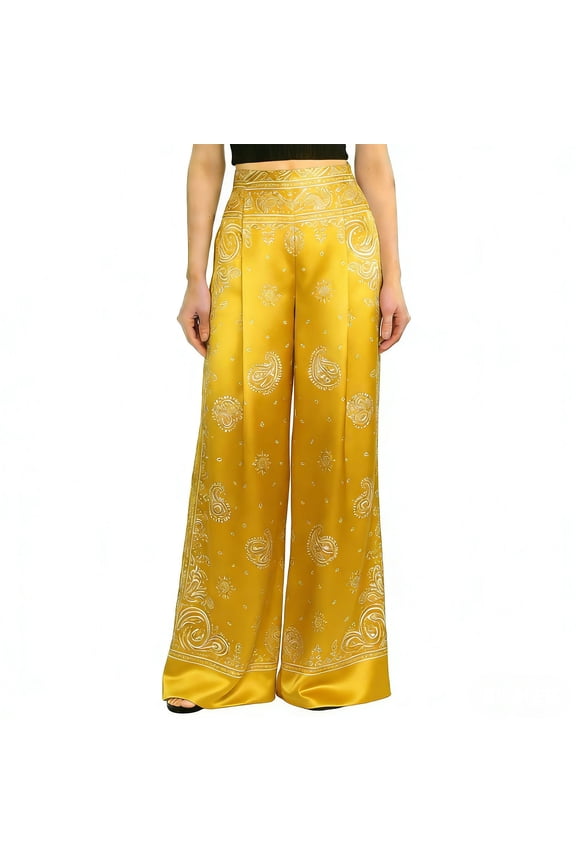 Pants For Women Harem Pants Thai Pants for Beach & Lounge High Waisted Flowy Women's Elastic Drawstring Printed Jumpsuit Boho Pants Genie Pants Yoga Pants Wide Leg Pants Woman