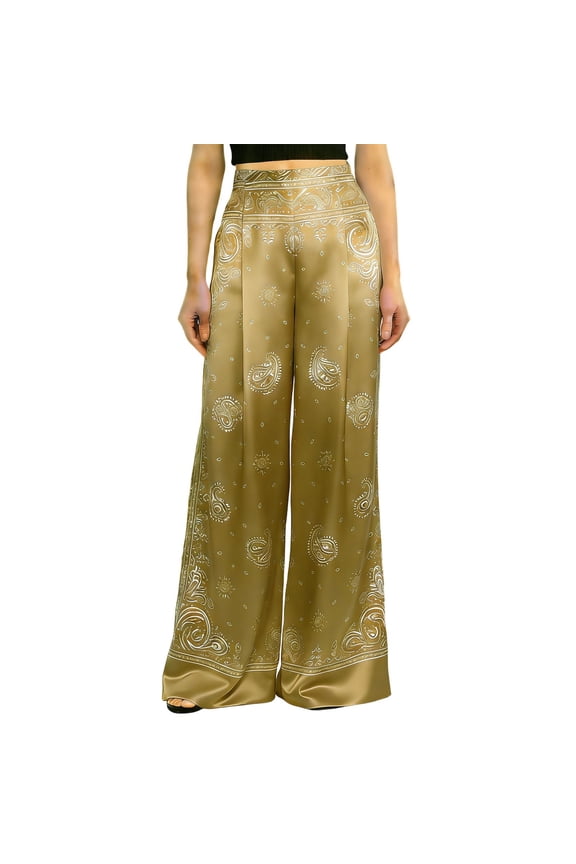 Pants For Women Harem Pants Thai Pants for Beach & Lounge High Waisted Flowy Women's Elastic Drawstring Printed Jumpsuit Boho Pants Genie Pants Yoga Pants Wide Leg Pants Woman