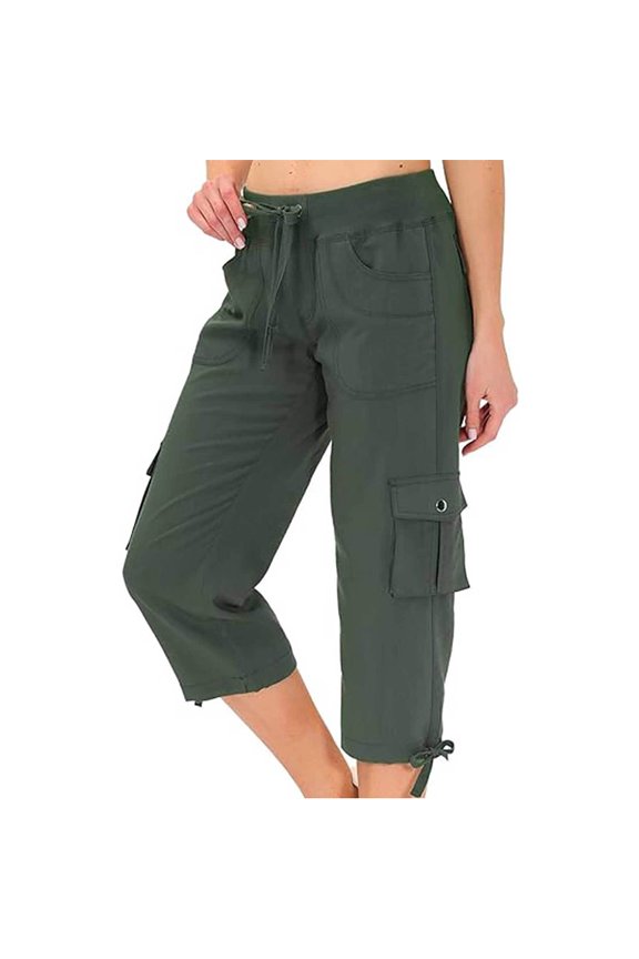 Pants for Women Long Work Pants for Women Summer Casual Slim Fit Crop High Waist Work Winter plus Size Comfy Pant Fall Clothes Elastic Womens Dress Glitter Green 2XL