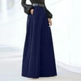 thumbnail image 1 of Pants For Women Palazzo Pants Summer Printed Cropped Linen Comfy Baggy Trousers With Pockets Fashion Elegant Party High Waist Wide Leg Trousers Flared Pants Tan Sweatpants Women's Casual Pants for, 1 of 4