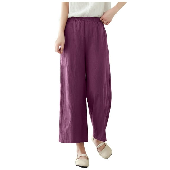 Pants for Women S with Pockets Pants with Stripe on The Side Dress Size 16 Women Linen Cover up Comfy plus Size Glitter Dress Corduroy plus Elastic Waist Pant 3 Strip Purple M