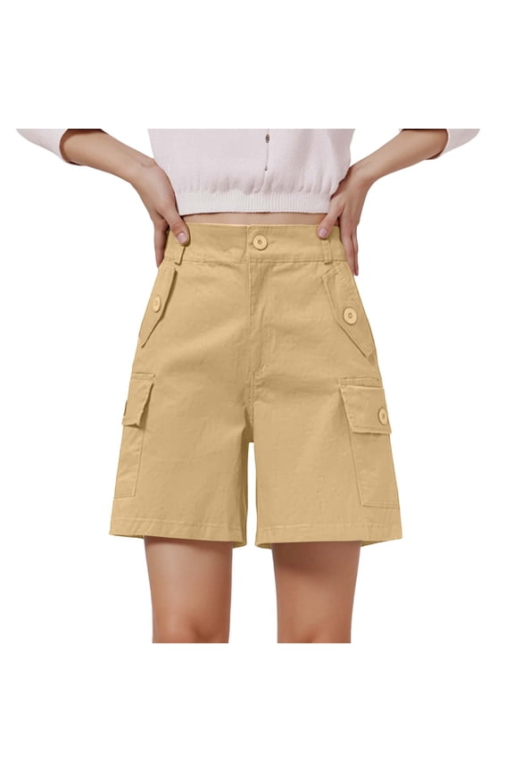 Pants for Women And Tracksuit Casual Sweet Clothes Brocade Pants for Women Short Womens Pocket Size Thin Womens Linen Work Wide Leg Casual Yoga Stretchy Khaki L