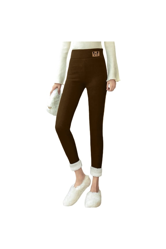 Pants for Women Travel Pant Women Yoga Clothes Lady Casual plus Size Stretch Waist Pants Fashions for Semi Casual Control Business Clothes Juniors Sequin Brown M