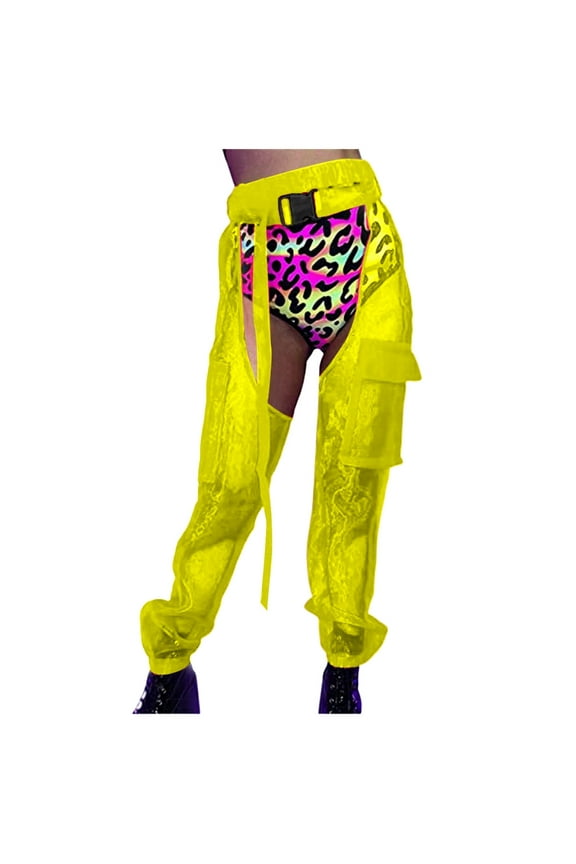 Pants for Women Travel Women 14 Flare Womens Linen Pant Brocade Pants for V Shape Leggings Tween Dress Womens Dress Tall Patterned French Petite Lady Trouser High Yellow XL