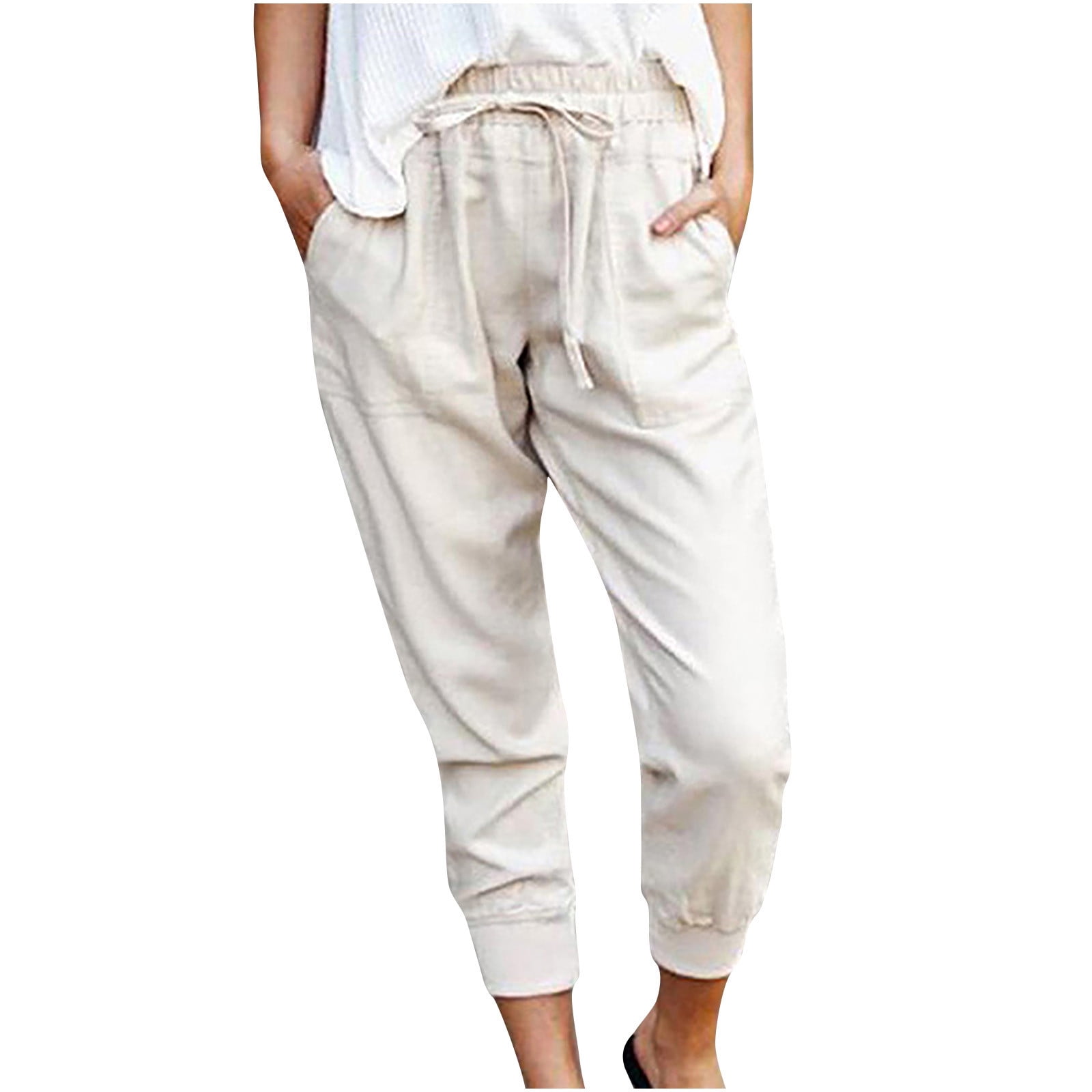 Cotton/Linen Stretchable Girls' & women's ankle length Jogger pants at Rs  110/piece in Tiruppur