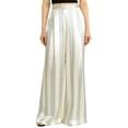 thumbnail image 1 of Pants Womens Wide Leg Lounge Pants Elastic High Waisted Striped Palazzo Pants Flowy Casual Beach Travel Trousers Dress Pants Women, 1 of 5