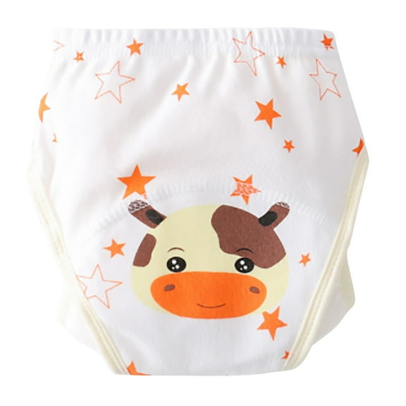 Pants for Boys 4-5 Years Cute Waterproof Learning Baby Baby Leak Proof Cartoon Diaper Comfortable Breathable Daily Stretchy Trendy Vacation Trousers