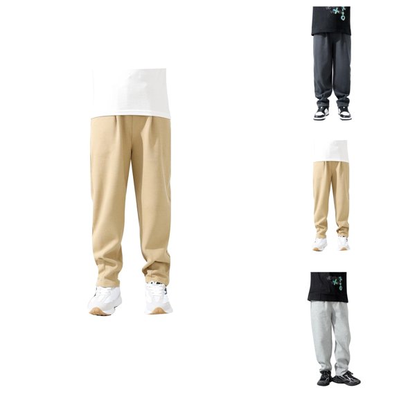 Pants for Boys Boys Casual Lightweight Loose Fit Outdoor Trousers With Elastic Waist Breathable Everyday Wear Pants for Kids Daily Use