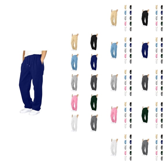 Boys Pants Elastic Waist and Drawstring Baggy Sweatpants With Pockets Casual Joggers for Boys Outdoor Play and Spring Autumn Wear