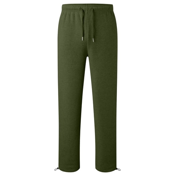 Pants for Boys Drawstring Hem Straight Leg Drawstring Pocket Elastic Solid Print Sweatpants Trousers 5-6 Years