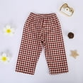 thumbnail image 1 of Pants for Boys Summer Plaid Cropped Loose Casual Activewear, 1 of 8