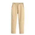 thumbnail image 1 of Pants for Boys Ruched Straight Leg Elastic Solid Print Uniform Trousers Back-To-School 3-4 Years, 1 of 4