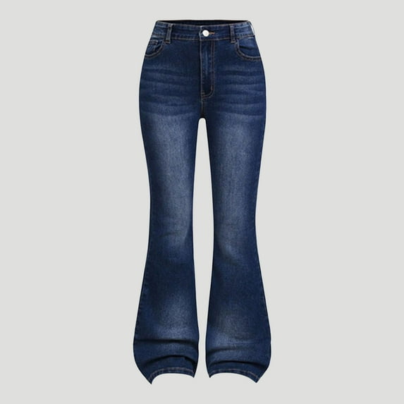 Pants for Girls 10-12 Bell Bottom Bow Jeans for Girls - Baggy Wide Leg Cute High Elastic Waisted Denim Pants Boyfriend Y2K Cute Clothes 6-14Y