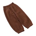 thumbnail image 1 of Pants for Girls 6-7 Years Spring Summer Loose Solid Color Fashion Stretchy Comfortable Breathable Gathering Trendy Vacation Trousers, 1 of 4