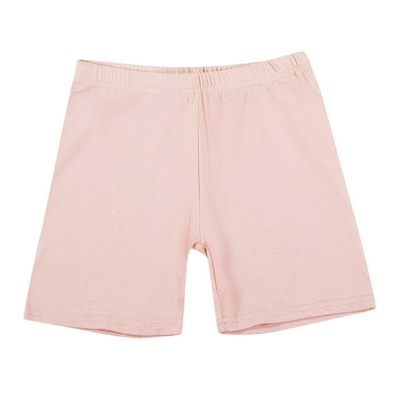 Pants for Girls 7-8 Years Solid Elastic Waist Shorts Multicolor Casual Stretchy Comfortable Breathable Trendy Outdoor Trousers