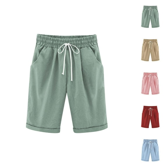 Pants for Girls Casual Pants for Girls Casual Children's Loose Five Inch Trousers with Elastic Waistband for Everyday Wear