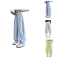 thumbnail image 1 of Pants for Girls Casual Pants for Girls Comfortable Joggers Drawstring Elastic Waist Casual Active Bottoms for Ages 8 to 14 Years, 1 of 7