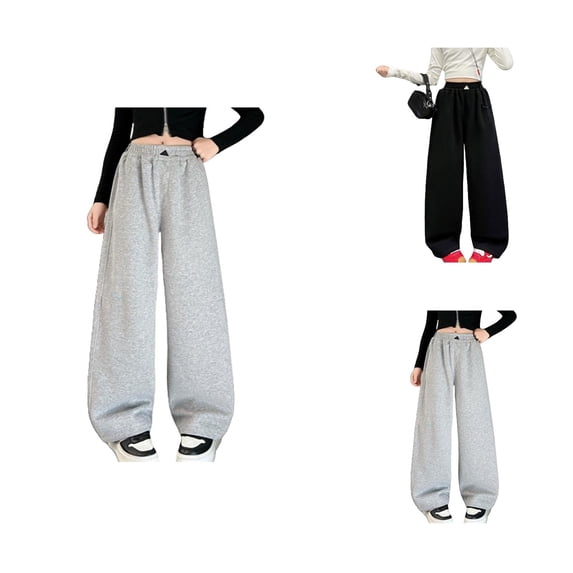 Girls Clothes Girls Sweatpants Kids Drawstring Active Joggers Solid Color Pull-On Lounge Pants with Pockets Elastic Waist for Casual Wear 4-12 Years