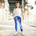thumbnail image 1 of Pants for Girls Girls Star Planet Print Yoga Leggings Stretchy Athletic Blue 18-24 Months, 1 of 4