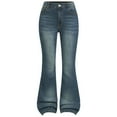 thumbnail image 1 of Pants for Girls Size 6 Teen Girls Cargo Jeans Baggy Wide Leg Floor Denim Pants High Waist Casual Streetwear Y2k Trousers with Pockets Straight, 1 of 4
