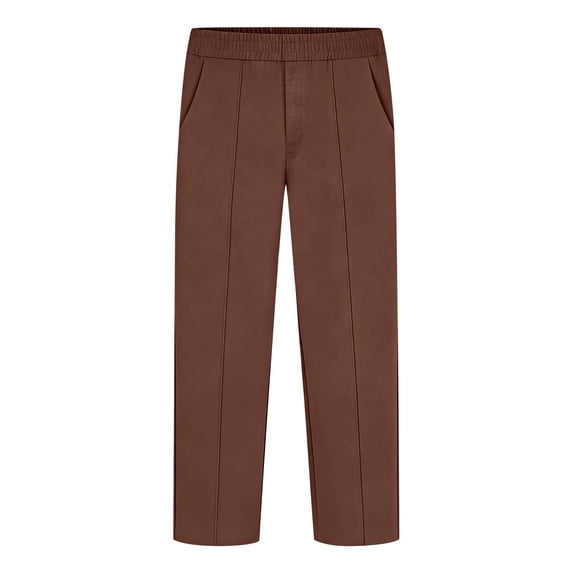 Pants for Kids Boys Uniform Pants Pull on Elastic Waist Relaxed Fit Youth Joggers Chino Trousers Back to School Kids Teen Clothes