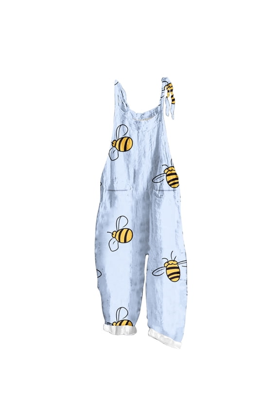 Pants for Ladies Summer Fall Graphic Loose Fit Overall Flared Bell Bottom Long Boot Cut Leg Overalls Pants Romper Womens 2026 Clothing