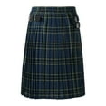 thumbnail image 1 of Pants for Men Fashion Retro Scottish Style Plaid Contrast Waistband Pleated Skirt Casual Comfort Outdoor Daily Wear, 1 of 4