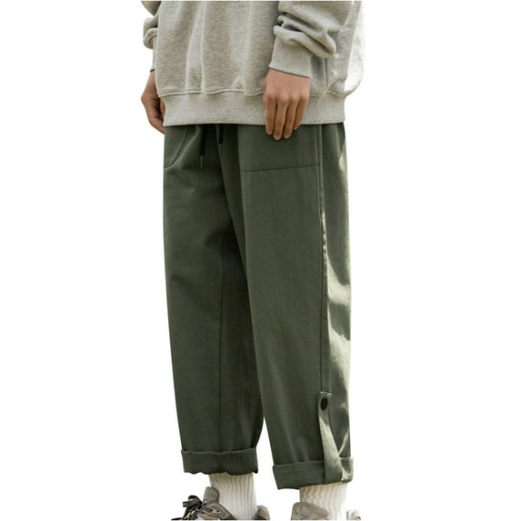 Pants for Men Fashion Straight Fit Cargo Pants Men's Wide Leg Baggy Trousers Male Vintage Outdoor Pant Loose