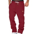 thumbnail image 1 of Pants for Men Lined Wide Leg Straight Bottom Joggers Workout High Waisted Yoga Sweat Pants with Pockets Casual Comfort Sweatpants, 1 of 4