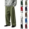 thumbnail image 1 of Pants for Men Loose Solid Color Elastic Sports Pants Weekend Brunch Outfit, 1 of 6