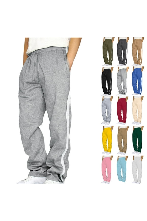 Pants for Men Men's Joggers Mens Sweatpants with Pockets Stretch Lightweight Athletic Track Pants for Men Joggers Running Workout Gym on Clearance L