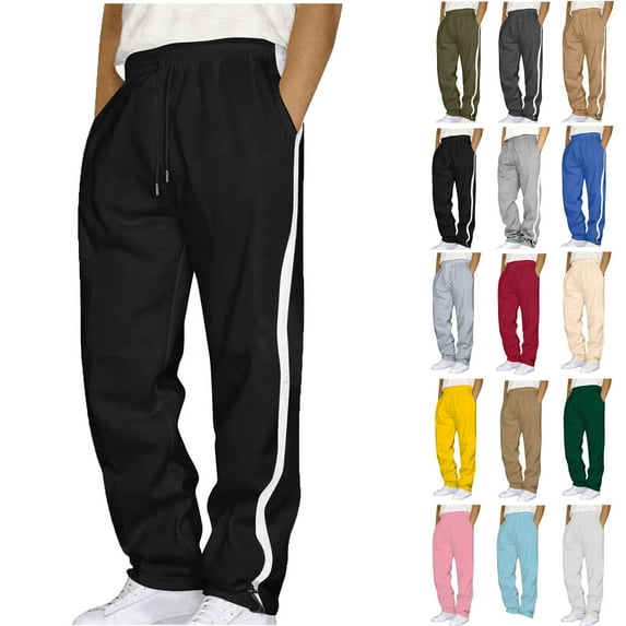 Pants for Men Men's Joggers Mens Sweatpants with Pockets Stretch Lightweight Athletic Track Pants for Men Joggers Running Workout Gym on Clearance XL