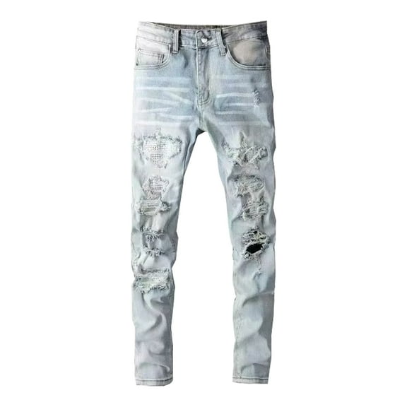 Pants for Men – Relaxed Fit for Travel Days Mens Summer Fashion And Leisure Denim Shorts Mens Summer Casual Pants Loose