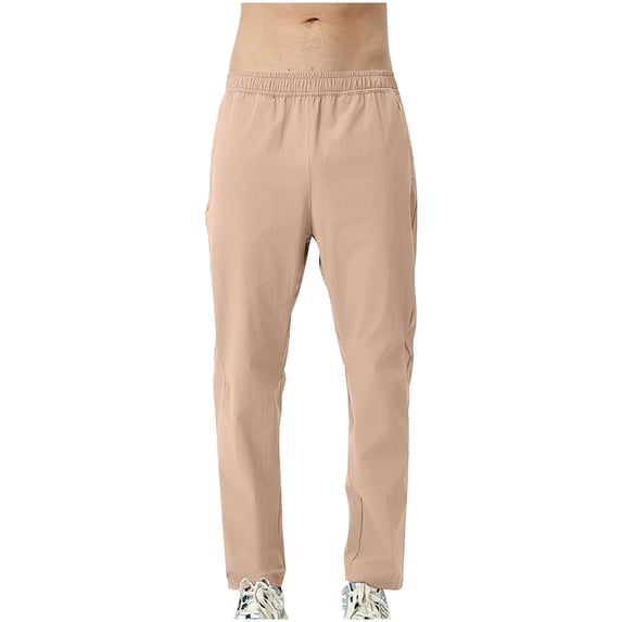 Pants for Men Solid Color Casual Sun Protection Fashion Elastic Waist Loose Exercise Casual Simple Basic Style