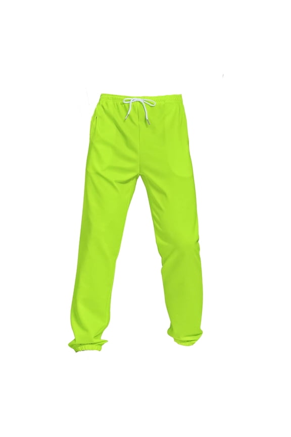 Pants for Men Solid Color Elastic Waist Drawstring Slim Fit Lounge Trousers with Pockets Stretchy Skinny Comfortable Summer Soft Men Sweatpants