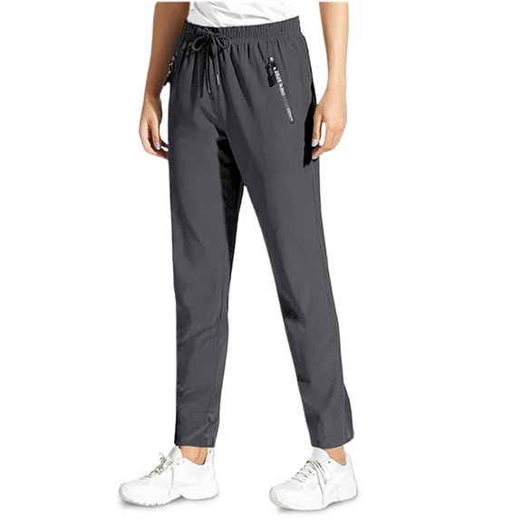 Pants for Men Stretch Quick Drying Pants Drawstring Casual Beeswan Pant Straight with Pockets Dark Gray XL