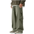 thumbnail image 1 of Pants for Men, Work Pants for Men Construction Casual Lightweight Hiking Big and Tall Tactical Elastic Baggy Stretch Waist Trousers, 1 of 8