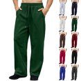thumbnail image 1 of Pants for Mens Drawstring Waist Wide-Leg Loose-Fitting Long Pants Sports Pants With Pockets Sizes XS-2XL, 1 of 7