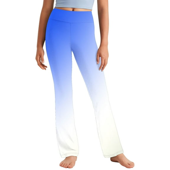 Pants for Teens Girls Girls Yoga Leggings Toddler 4T Pants Girls Bell Bottom Pants Kids Bell Bottom Pants Teen Girl Leggings, Blue