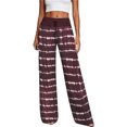 thumbnail image 1 of Womens Wide Leg Pants Baeitkot Tie Dye Pattern Elastic Waist Loose Fit Trousers for Everyday Wear, 1 of 6