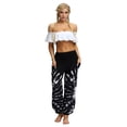 thumbnail image 1 of Pants for Women Bohemian Flower Pants Gradient Beach Vacation Bloomers Sun Protection Casual Trousers, 1 of 6