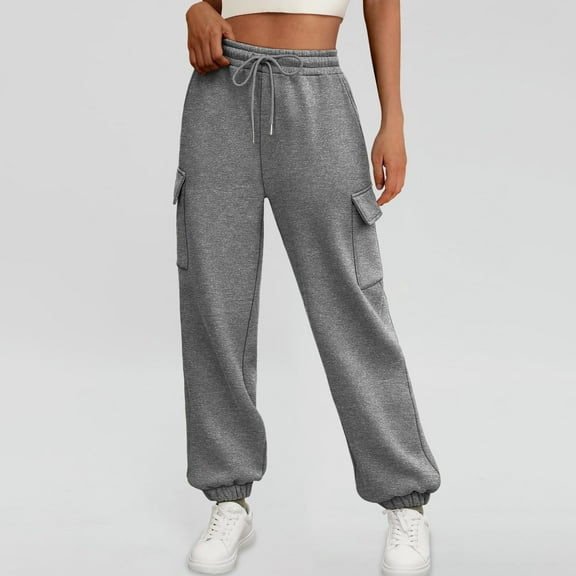 Pants for Women Casual Womens Pants Grey Womens Pants Lightweight Summer Pants Women Womens High Waisted Pants with Pockets Womens Capris for Summer