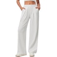 thumbnail image 1 of Pants for Women Casual Work Stretchy Slim Fit Trousers Office Slacks with Pockets, 1 of 5