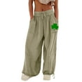 Pants for Women Clearance! Dkainn Women's Cargo Pants Baggy Wide Leg